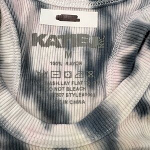 KATIE J NYC TWEEN GIRLS LIVI TANK BLUE TYE DYE SIZE 10 MEDIUM